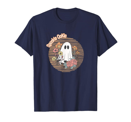 Halloween Cozy Spooky Ghost Fall Fun Retro T-Shirt