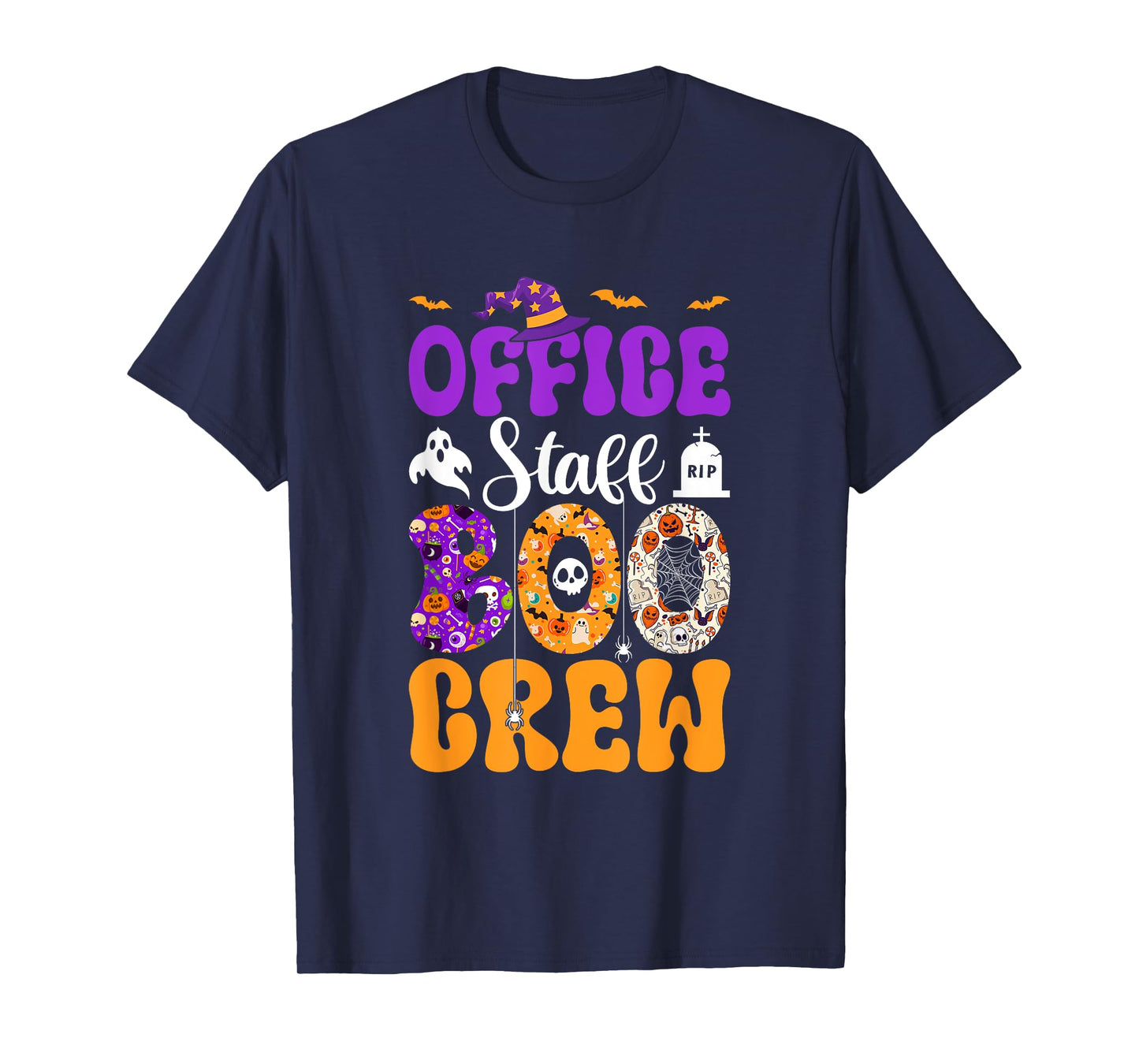 Office Staff Boo Crew Matching Autumn Halloween Costume T-Shirt