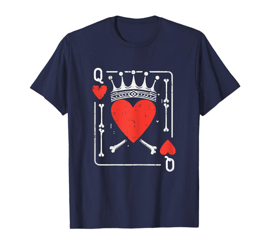 Halloween Queen of Hearts Bone Matching Couple Costume Women T-Shirt