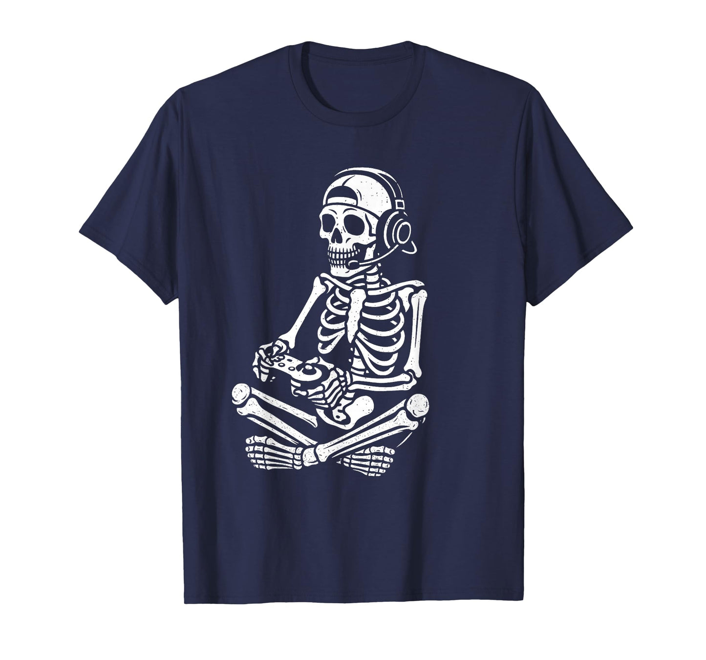 Funny Halloween Skeleton Gamer Video Gaming Boys Men Kids T-Shirt