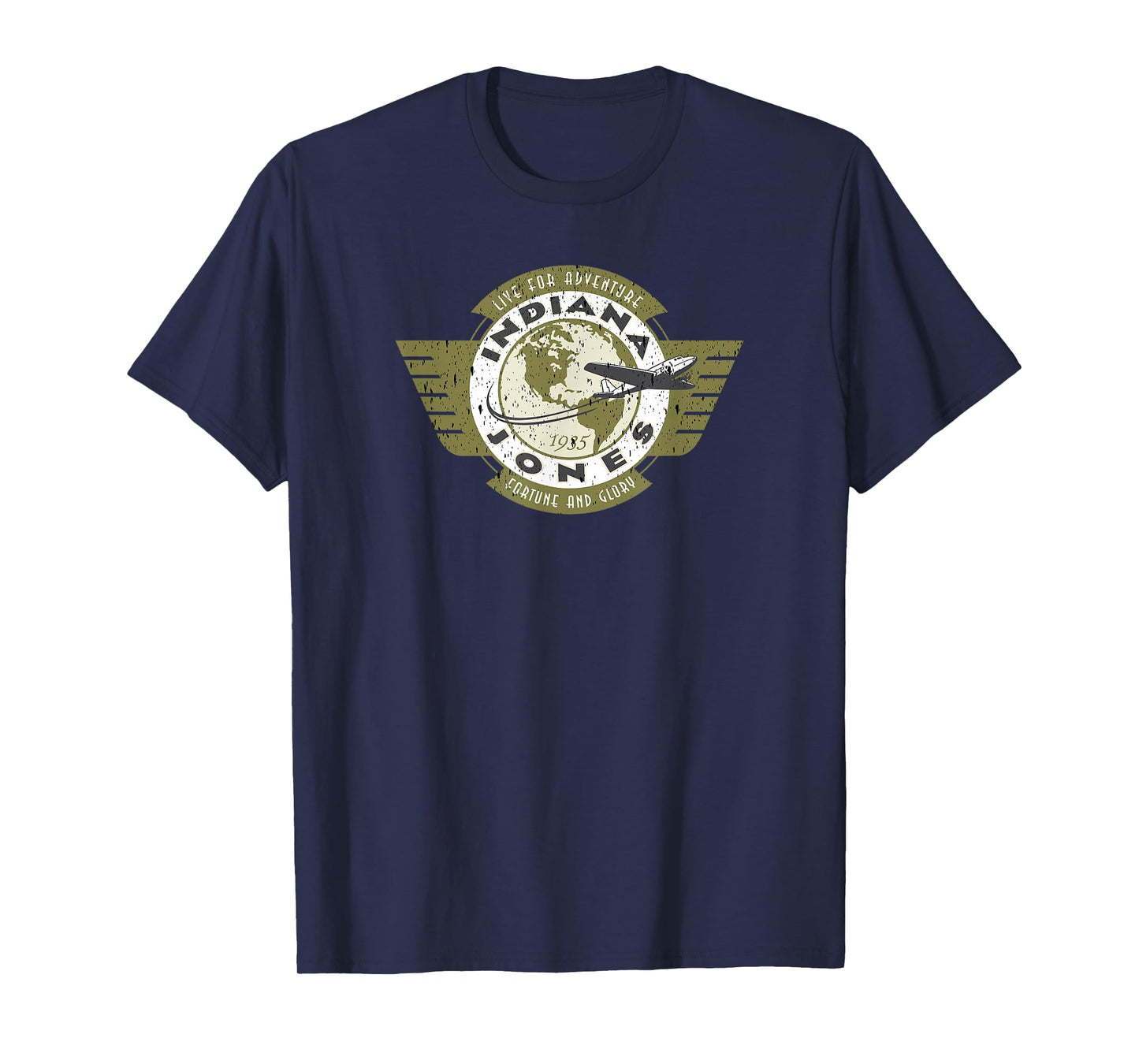 Indiana Jones and The Temple of Doom Vintage Flyer Badge T-Shirt