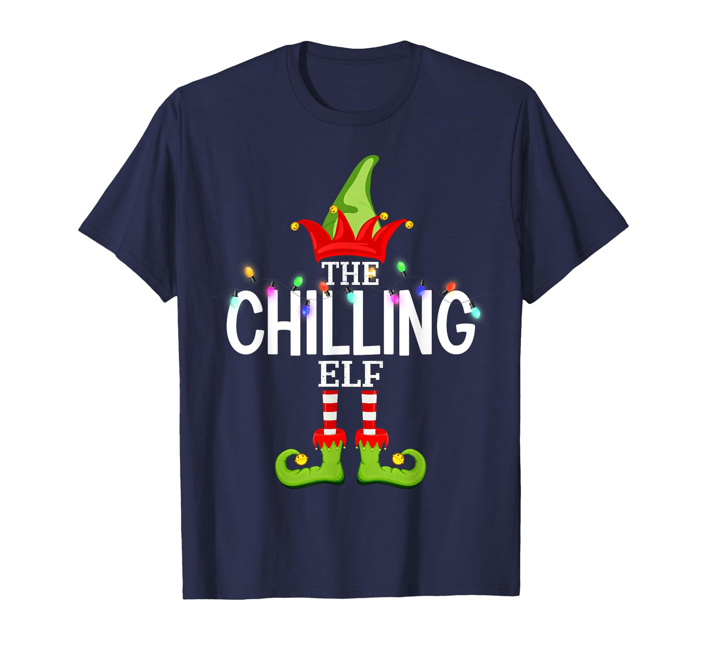 The Chilling Elf Christmas Matching Pajamas T-Shirt