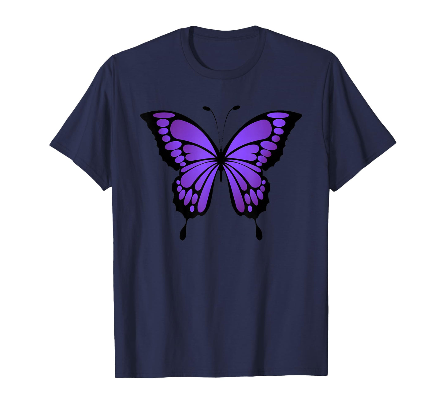 Vibrant Purple Butterfly T-Shirt
