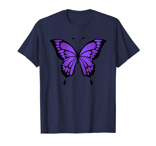 Vibrant Purple Butterfly T-Shirt