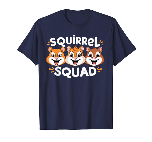 Squirrel Squad Tshirt for Squirrel Lover Shirt Kids Squirrel T-Shirt