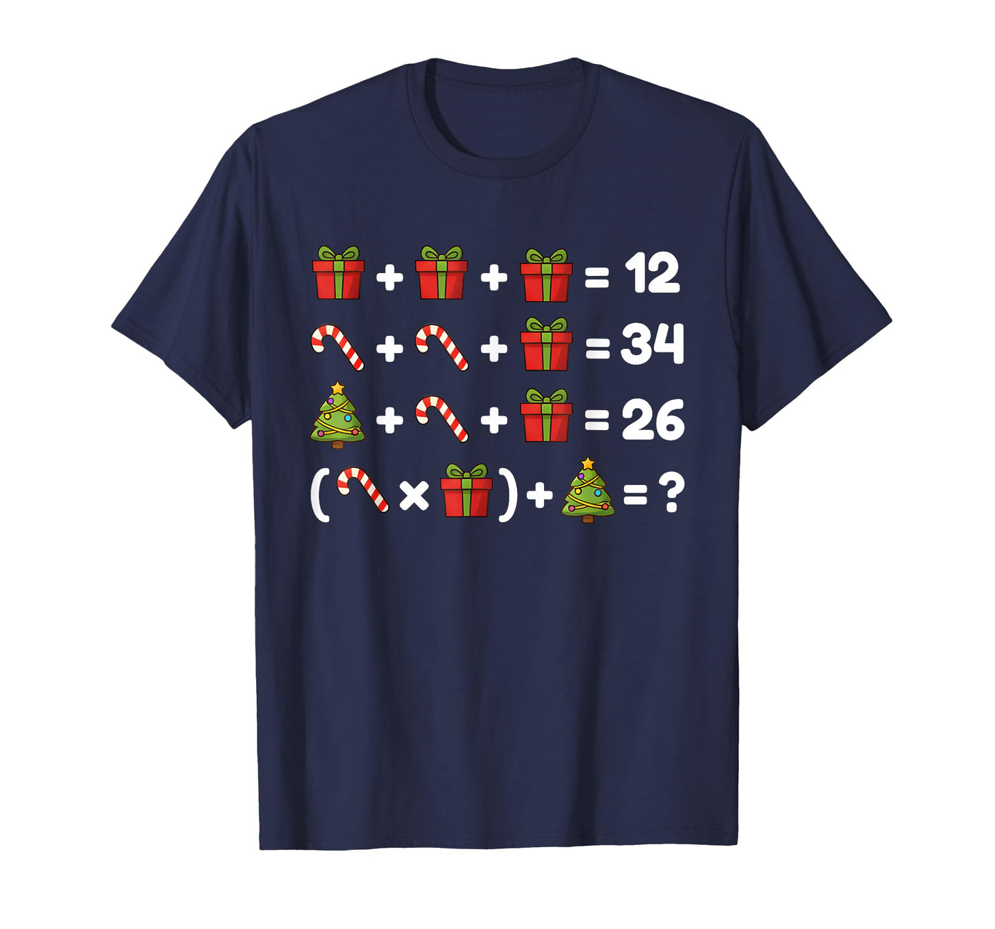 Order of Operations Quiz Christmas Math Teacher 67 School T-Shirt