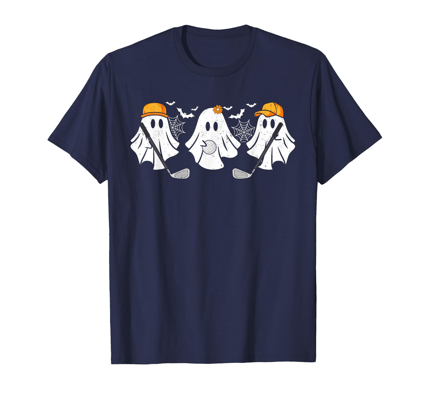 Ghost Golf Ball Player Funny Halloween Costume For Men Women T-Shirt
