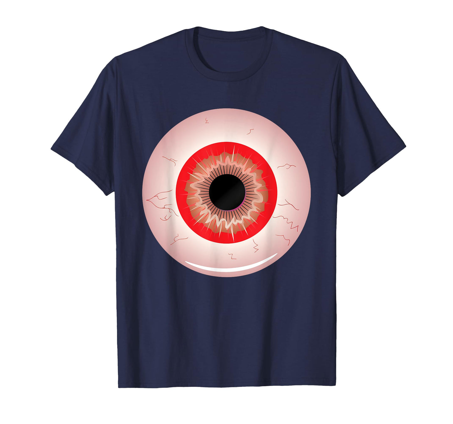 Eye-ball Lazy Halloween Costume Spooky Scary Funny T-Shirt