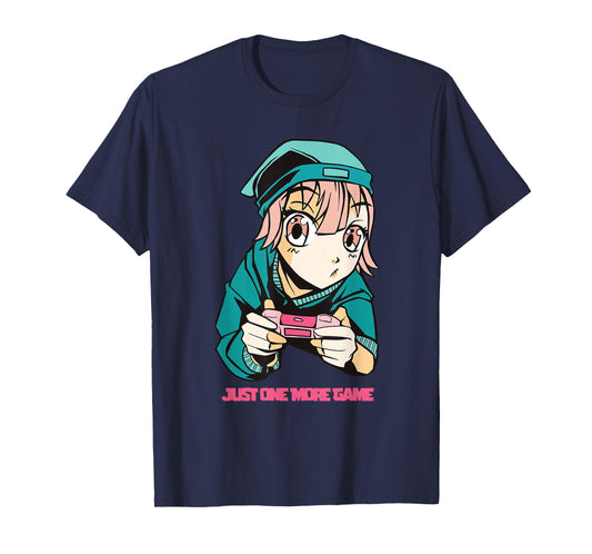 Just one more Game Anime Girls Gamer Lover T-Shirt