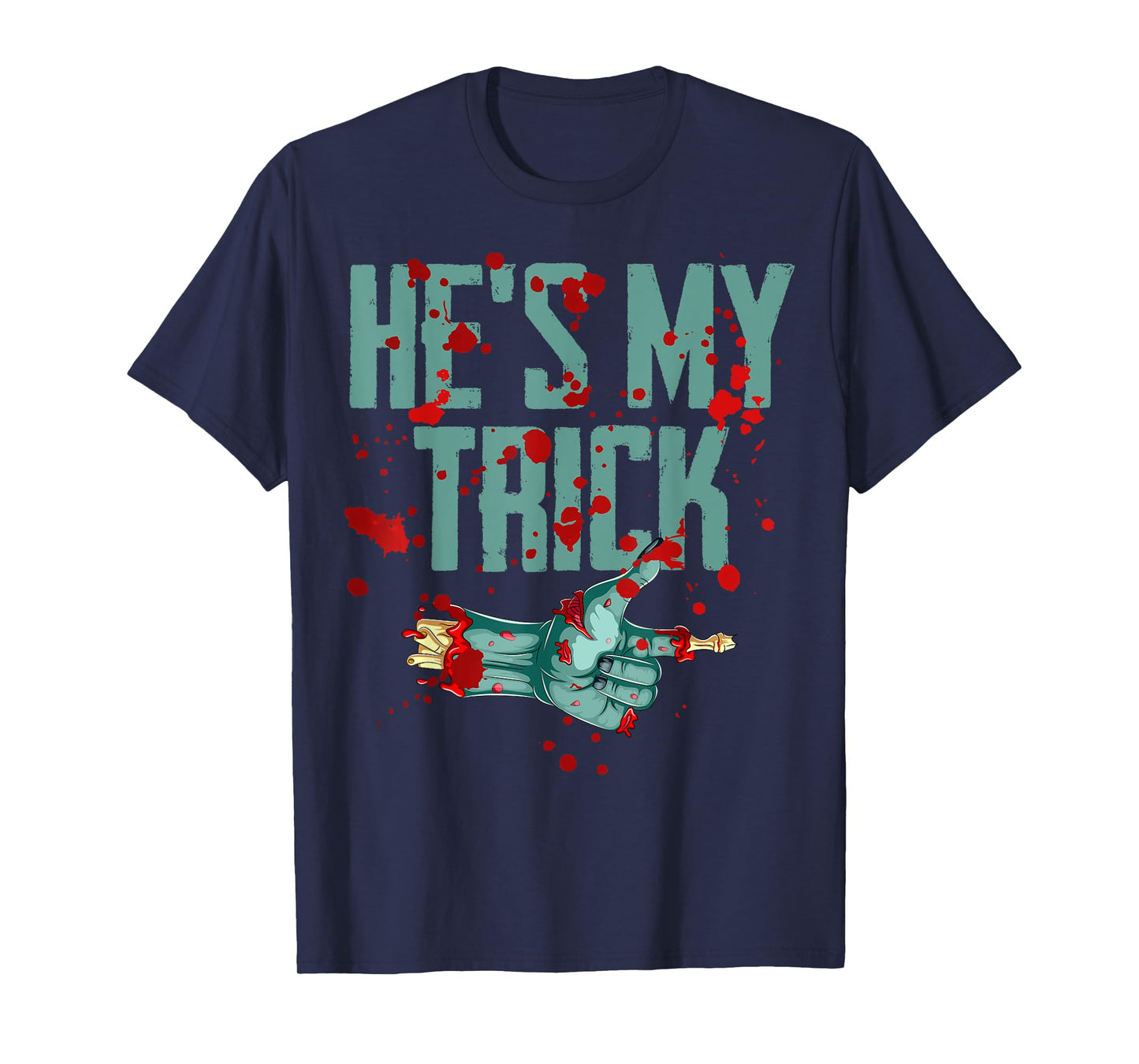 He's My Trick She's My Treat Halloween Zombie Matching T-Shirt