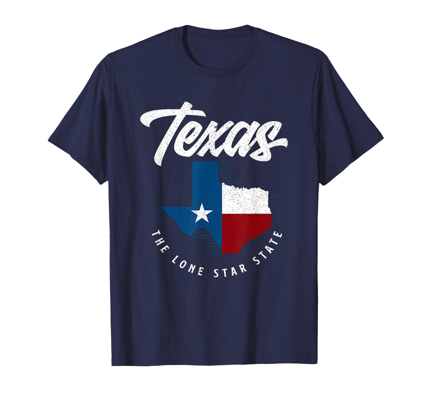 Texas The Lone Star State - Texas Map T-Shirt
