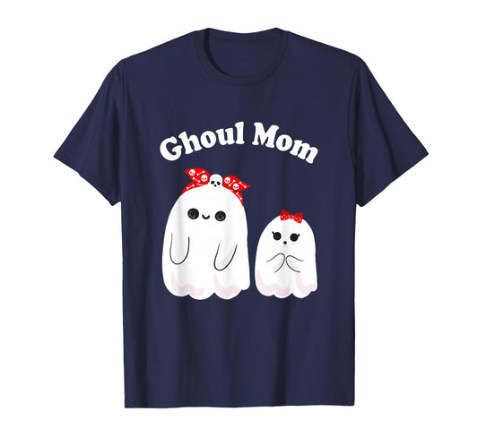Ghoul Mom, Mother Ghost, Mama Funny Woman Halloween Costume T-Shirt