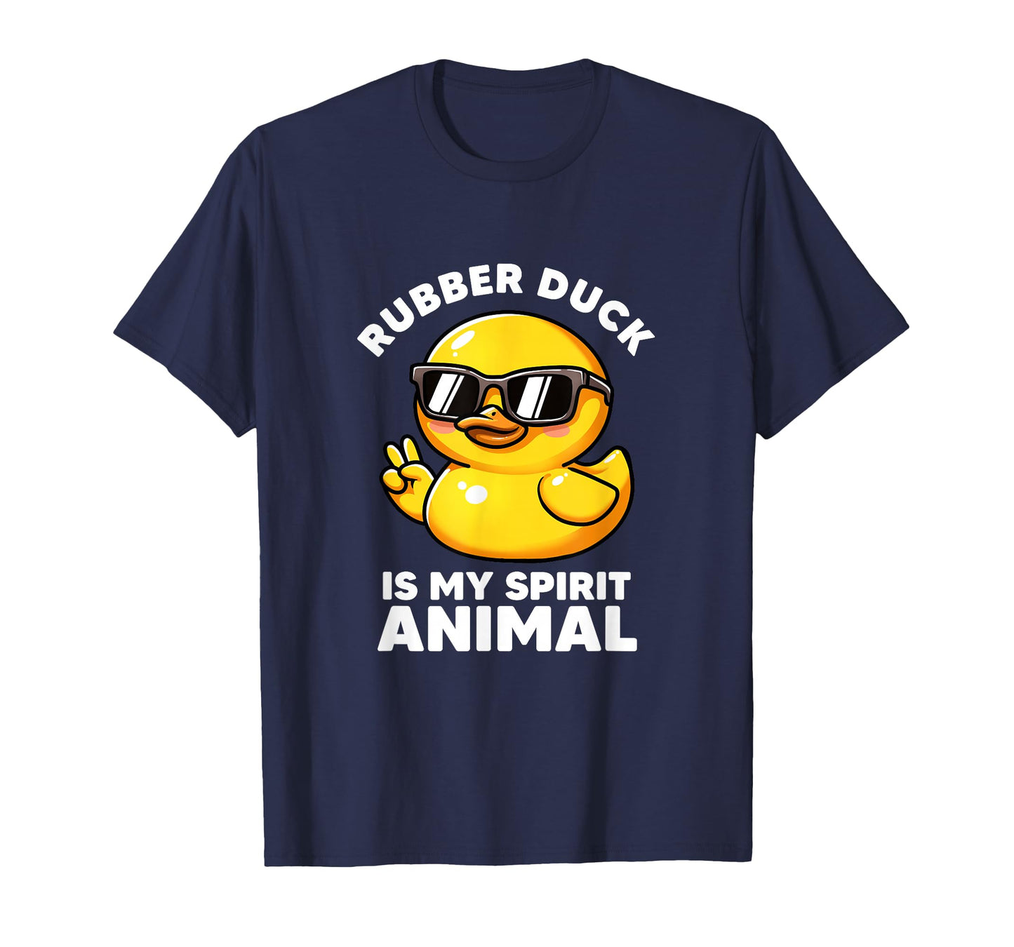 Rubber Duck Is My Spirit Animal I Love Duck Lover Funny Duck T-Shirt