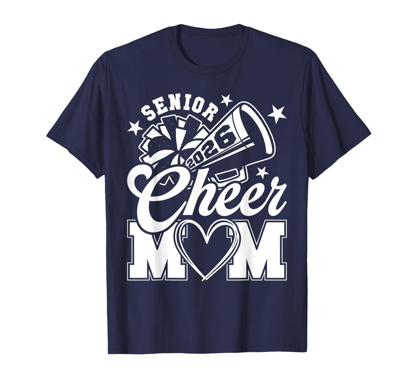 Senior Cheer Mom 2026 Proud Cheerleader Mom Class of 2026 T-Shirt