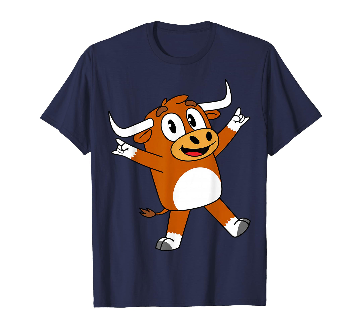 Funny Cartoon Bull for Youth Toddler Kids Boys Girls T-Shirt