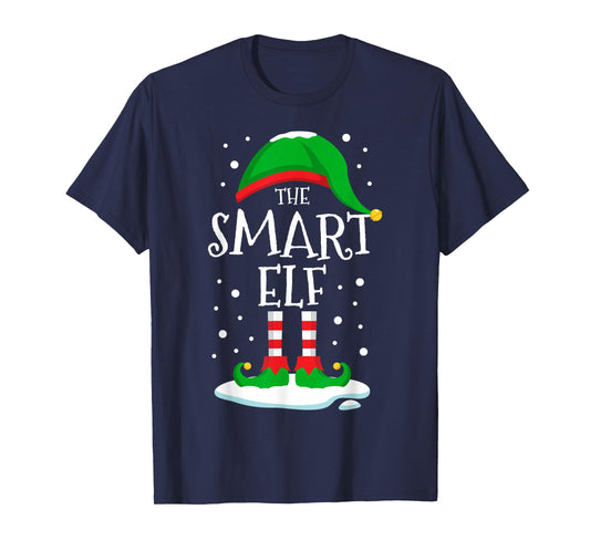 The Smart Elf Christmas Family Matching Xmas Wise Funny T-Shirt