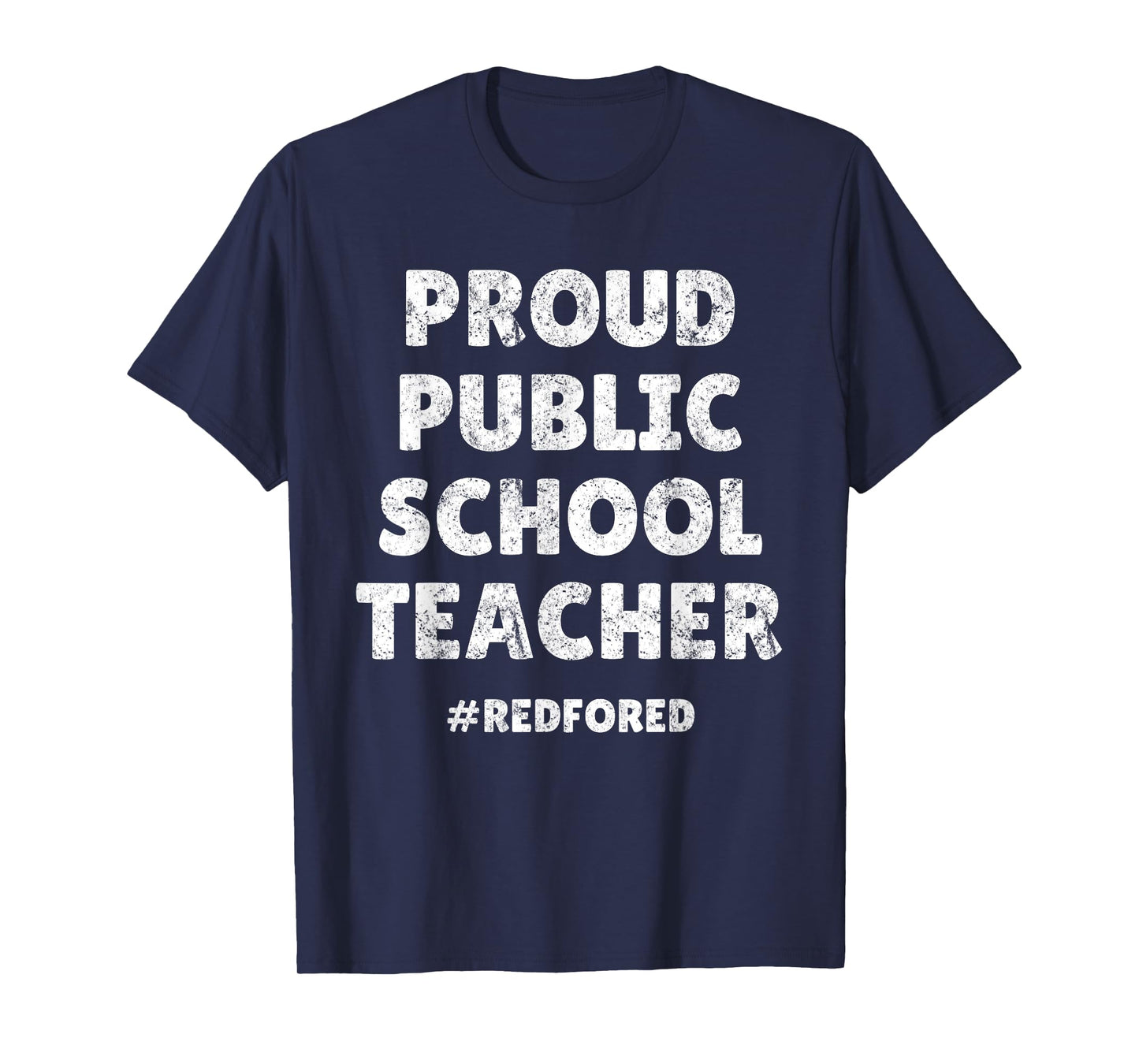 Vintage Proud Public School Teacher Red For Ed T-Shirt T-Shirt