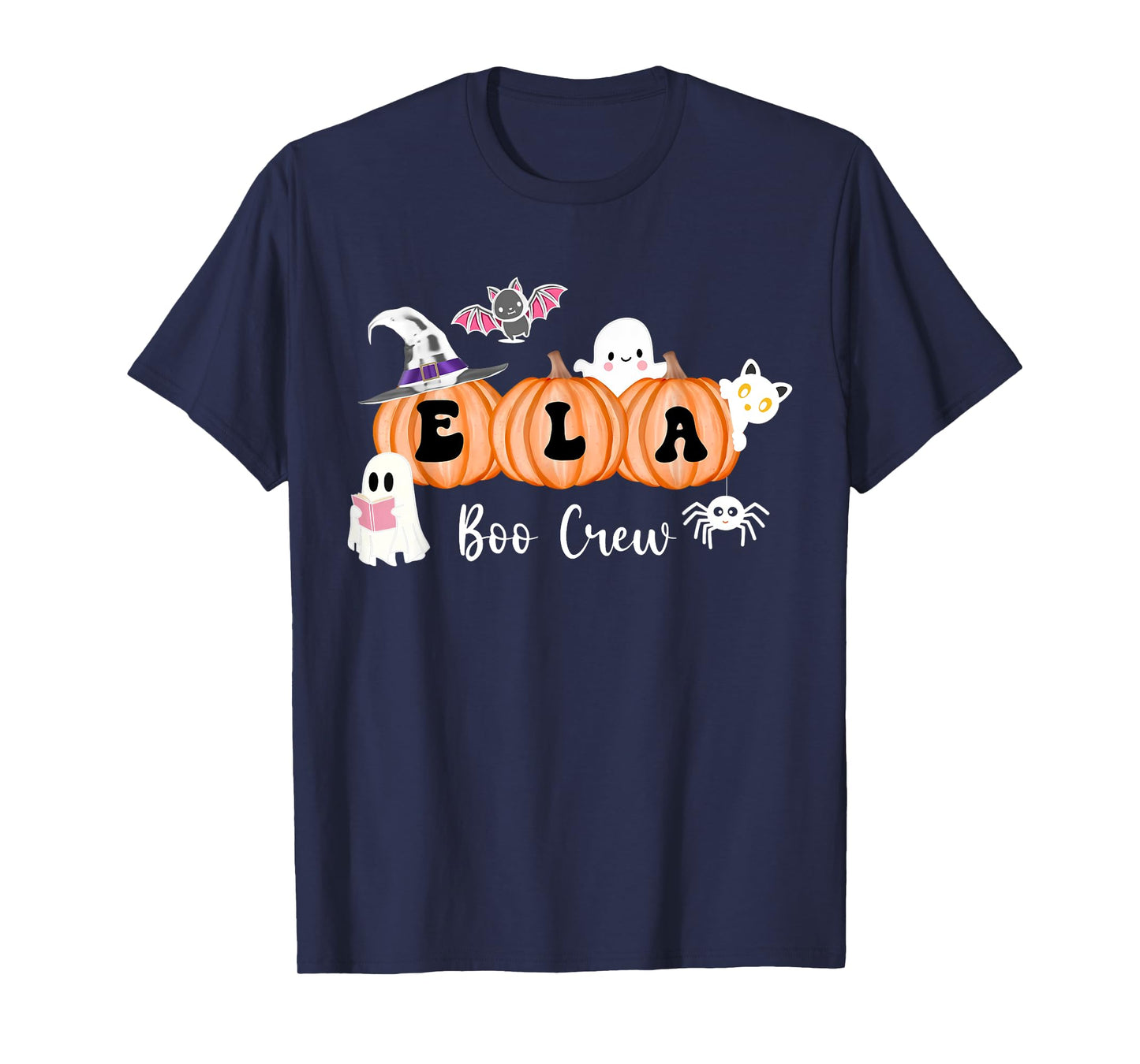 Spooky Ghost English Language Arts Teacher ELA Boo Crew T-Shirt