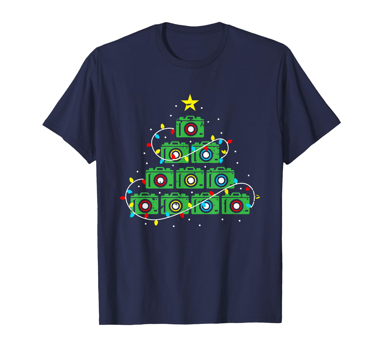 Ugly Christmas Tree Camera Photographer T-Shirt