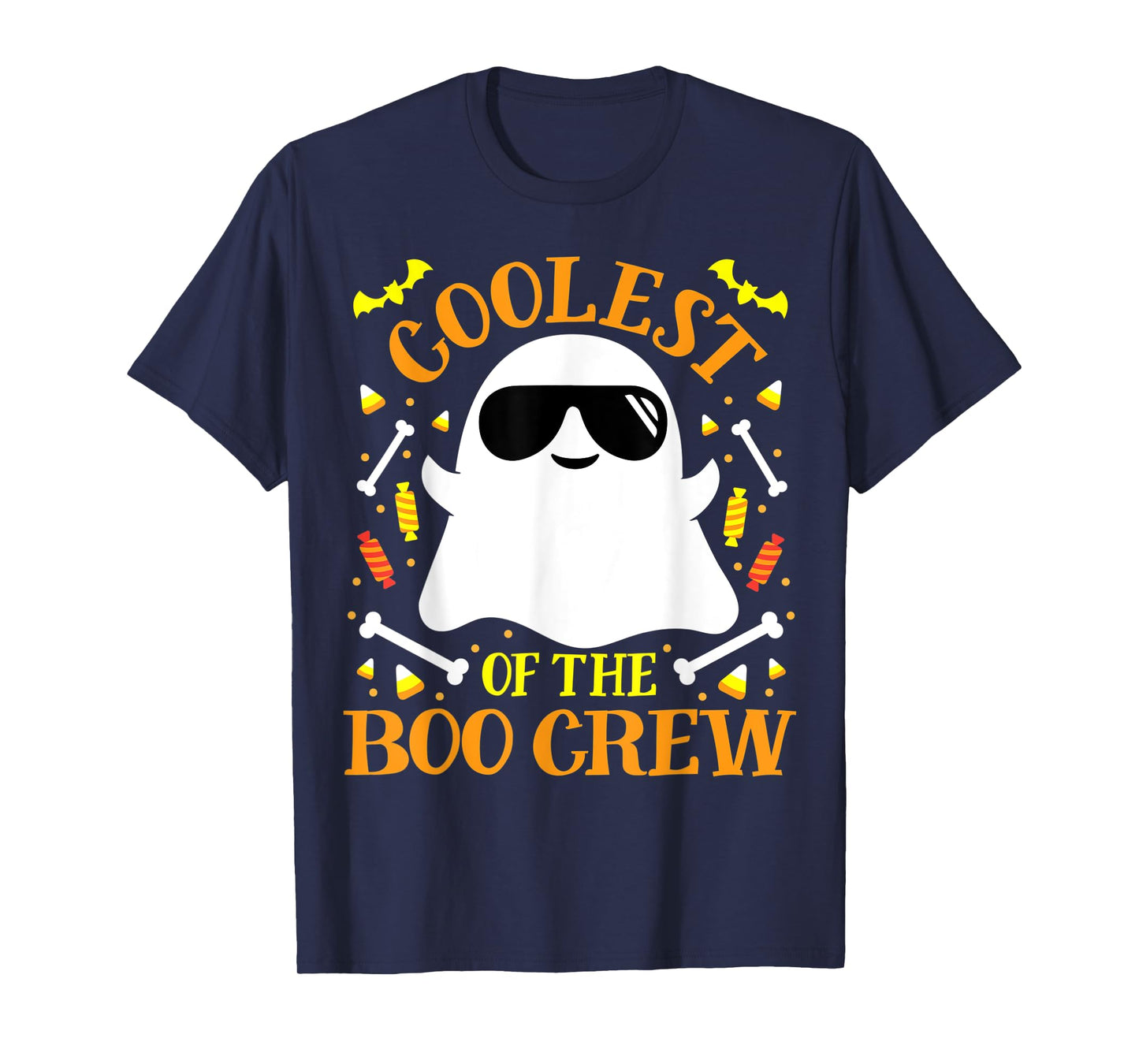 Coolest Boo Crew Ghost Matching Funny Set Boy Girl Halloween T-Shirt