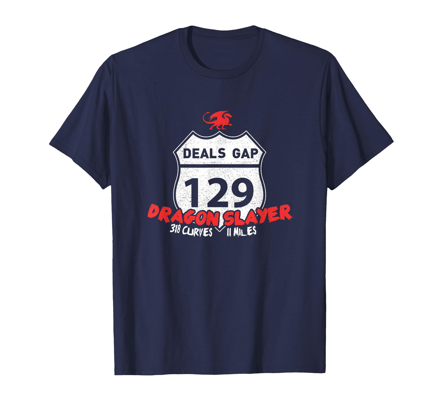 Tail of The Dragon US 129 "Dragon Slayer Motorcycle Shirt T-Shirt