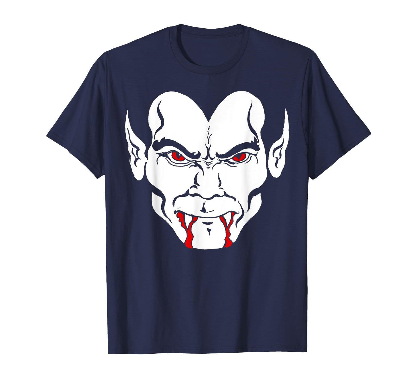 Halloween Dracula Bloody Vampire Teeth Face T-Shirt