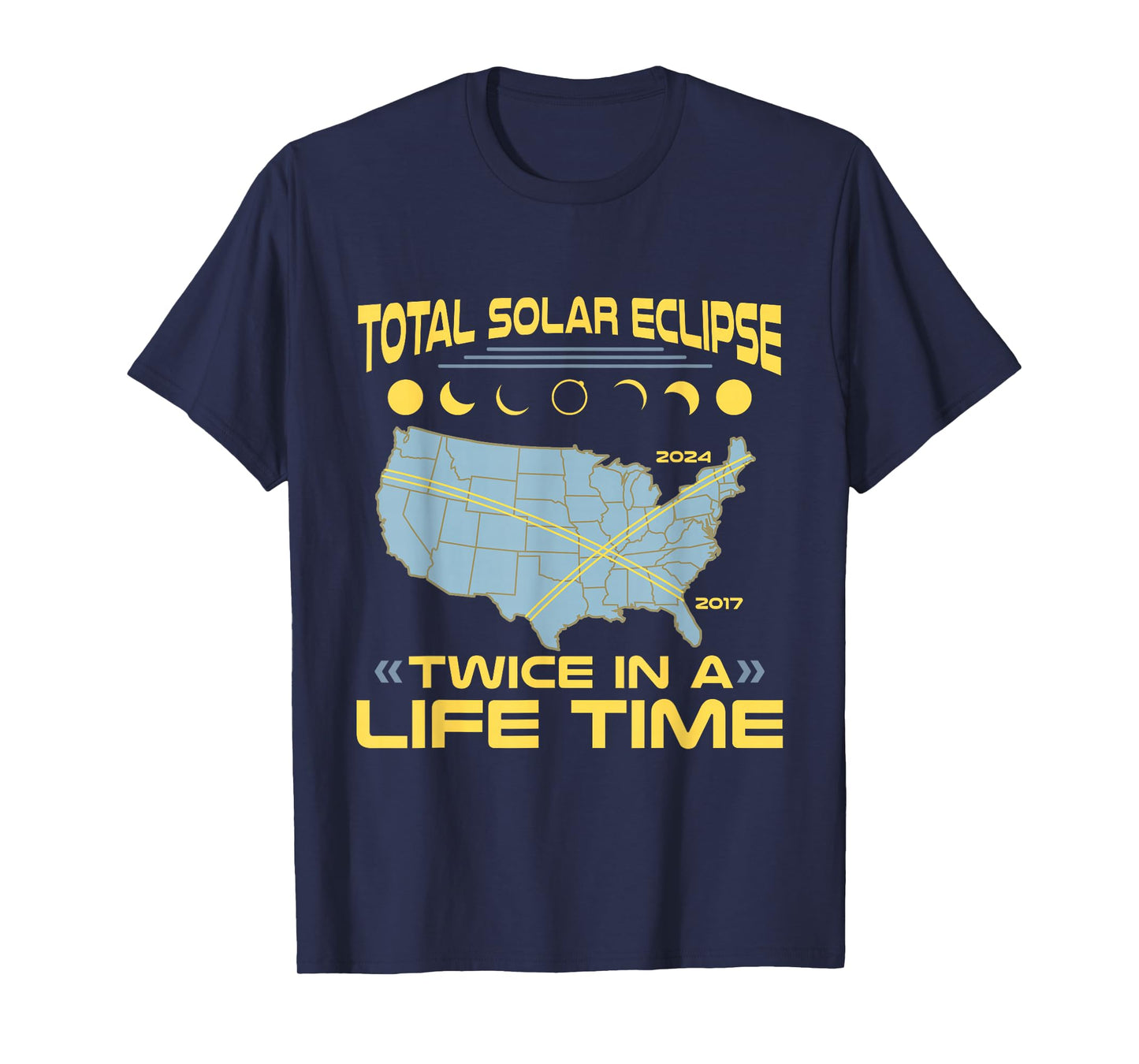 Twice in A Lifetime Solar Eclipse Shirt 2024 Total Eclipse T-Shirt