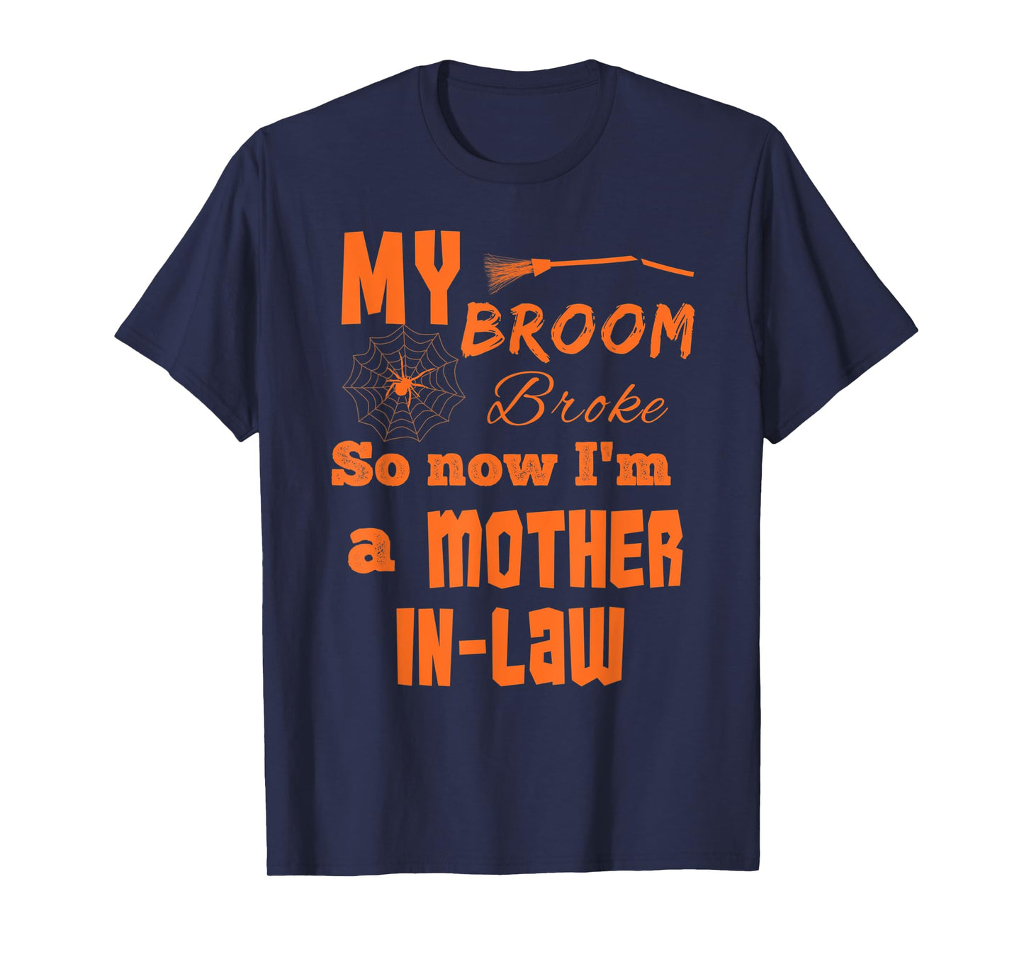 Funny Halloween Costume for Mother in Law Spider Web Witch T-Shirt