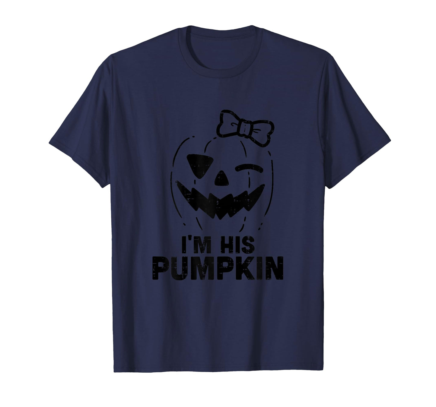 Im His Pumpkin Matching Halloween Couples Him And Her Women T-Shirt