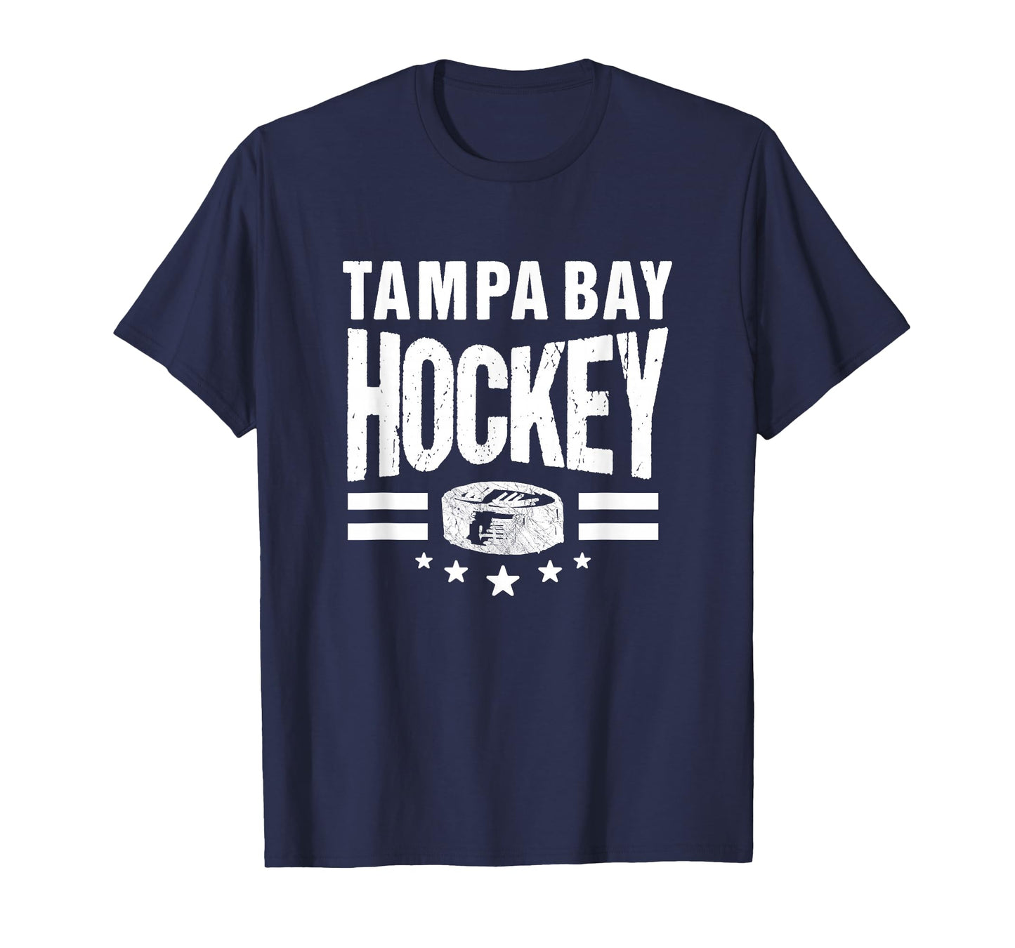 Hockey Tampa Bay Throwback Blue TB Retro Tampa Bay Fan Pro T-Shirt