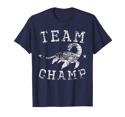 Vintage Team Champ Lake Champlain Monster Distressed T-Shirt T-Shirt