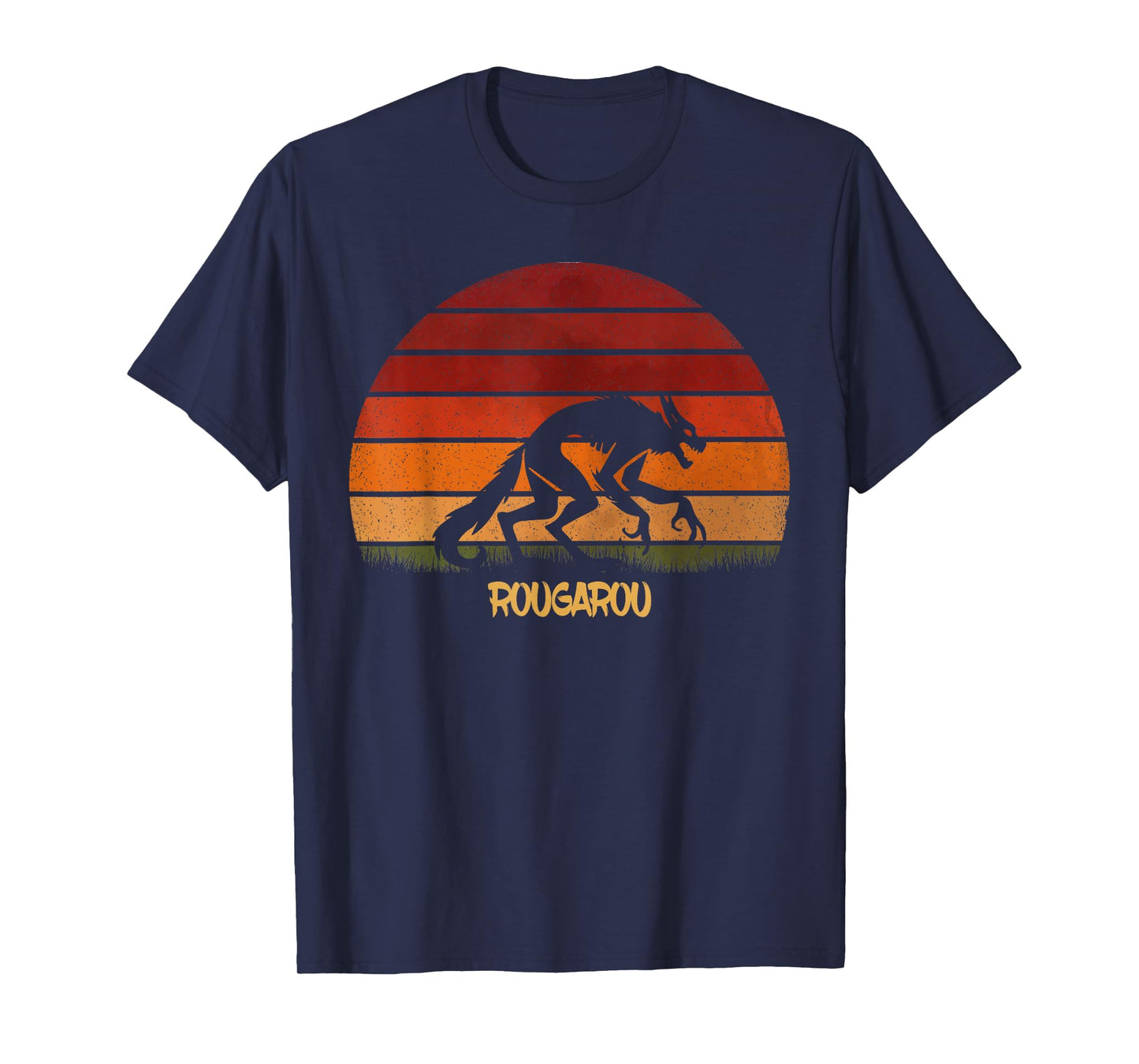 Cryptid Vintage Rougarou Creature Folklore Retro Monster T-Shirt