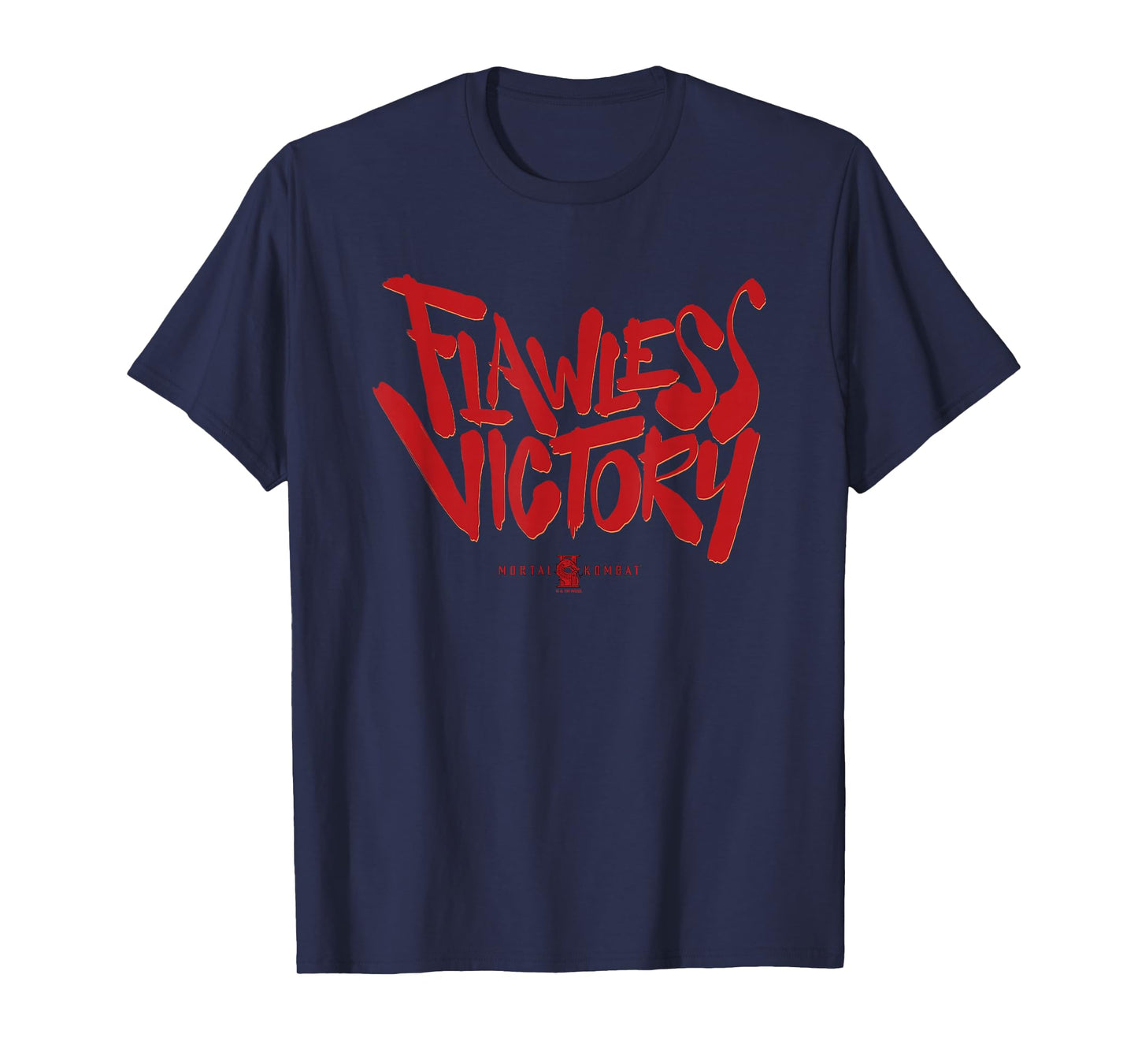 Mortal Kombat 2 Flawless Victory Bold Red Text Logo T-Shirt