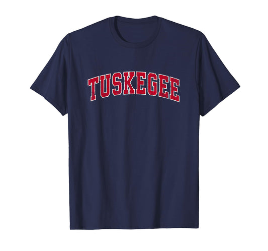 Tuskegee Alabama AL Vintage Sports Design Red Design T-Shirt