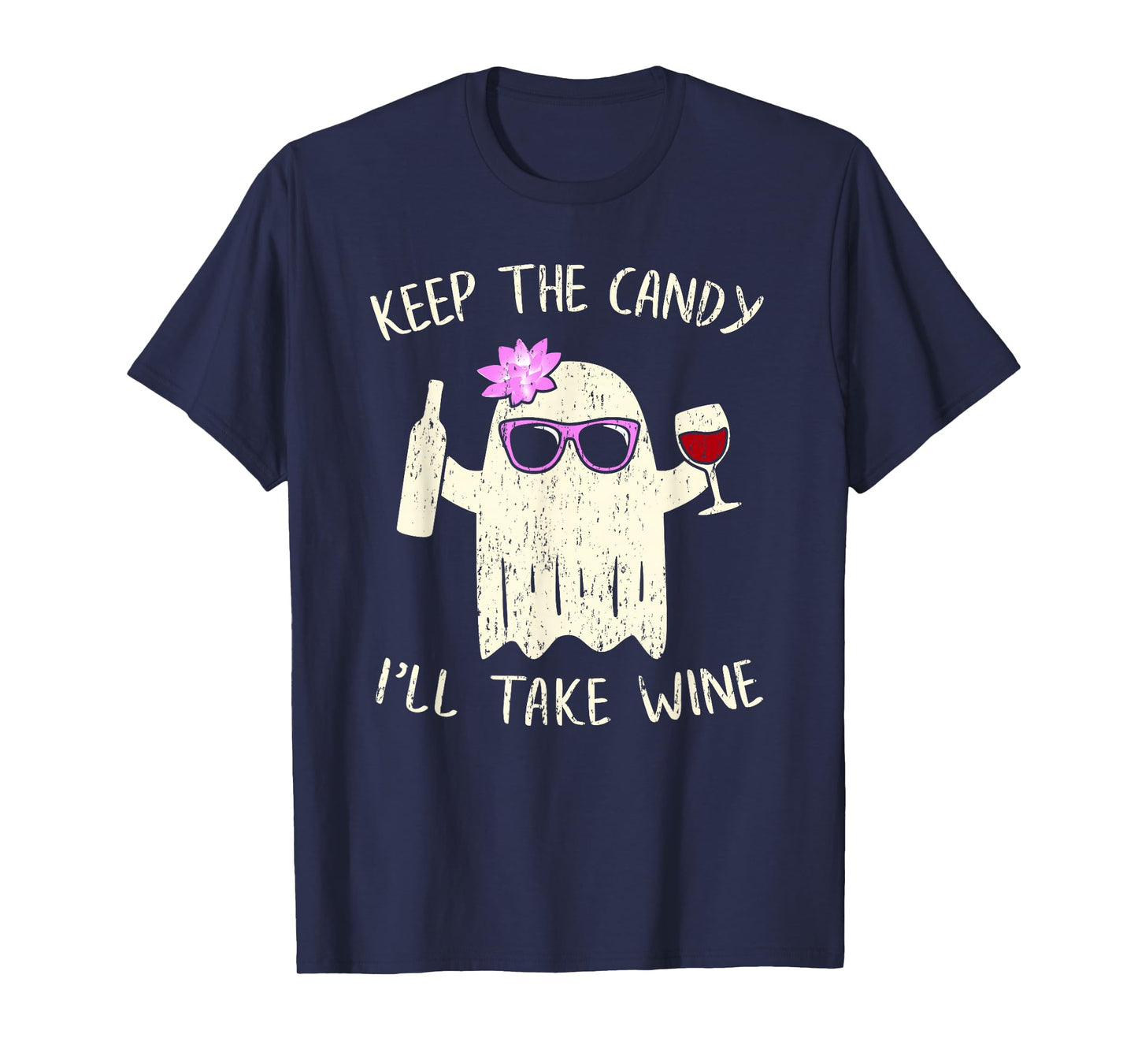 Keep the Candy Funny Halloween Shirt Ghost Costume Women T-Shirt