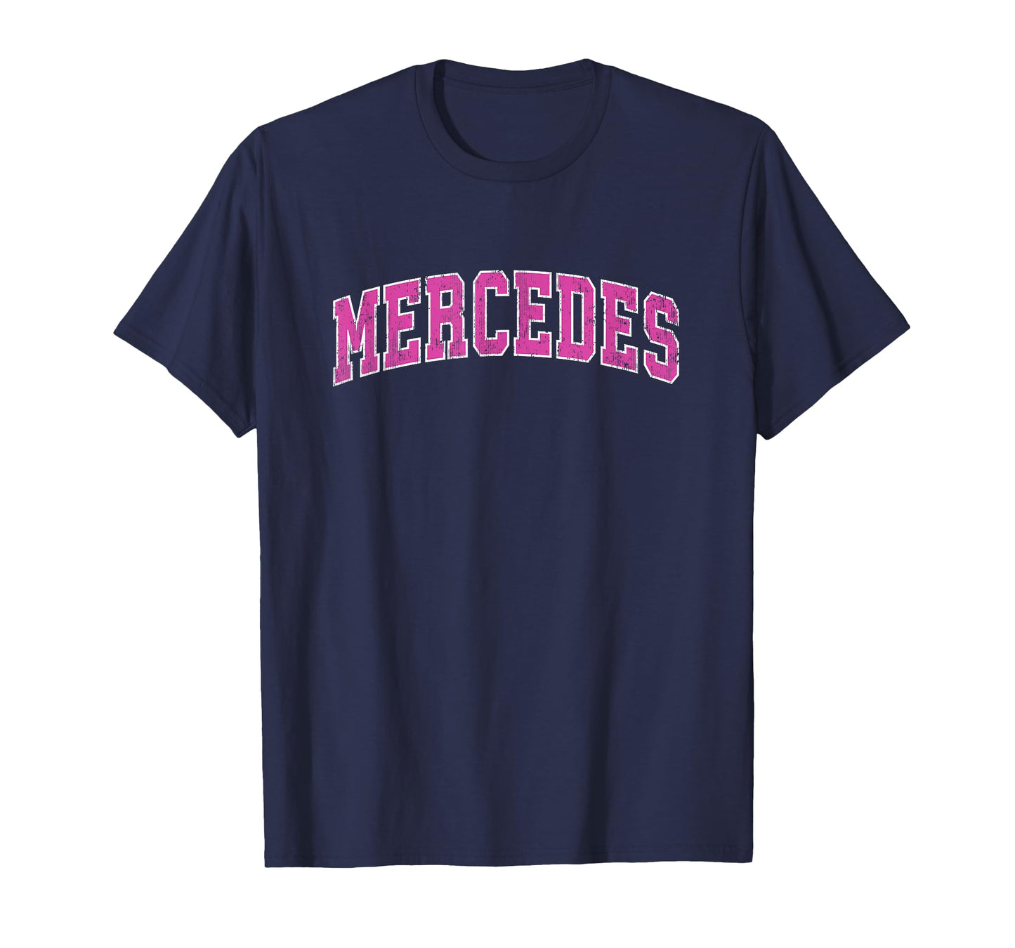 Mercedes Texas TX Vintage Sports Design Pink Design T-Shirt