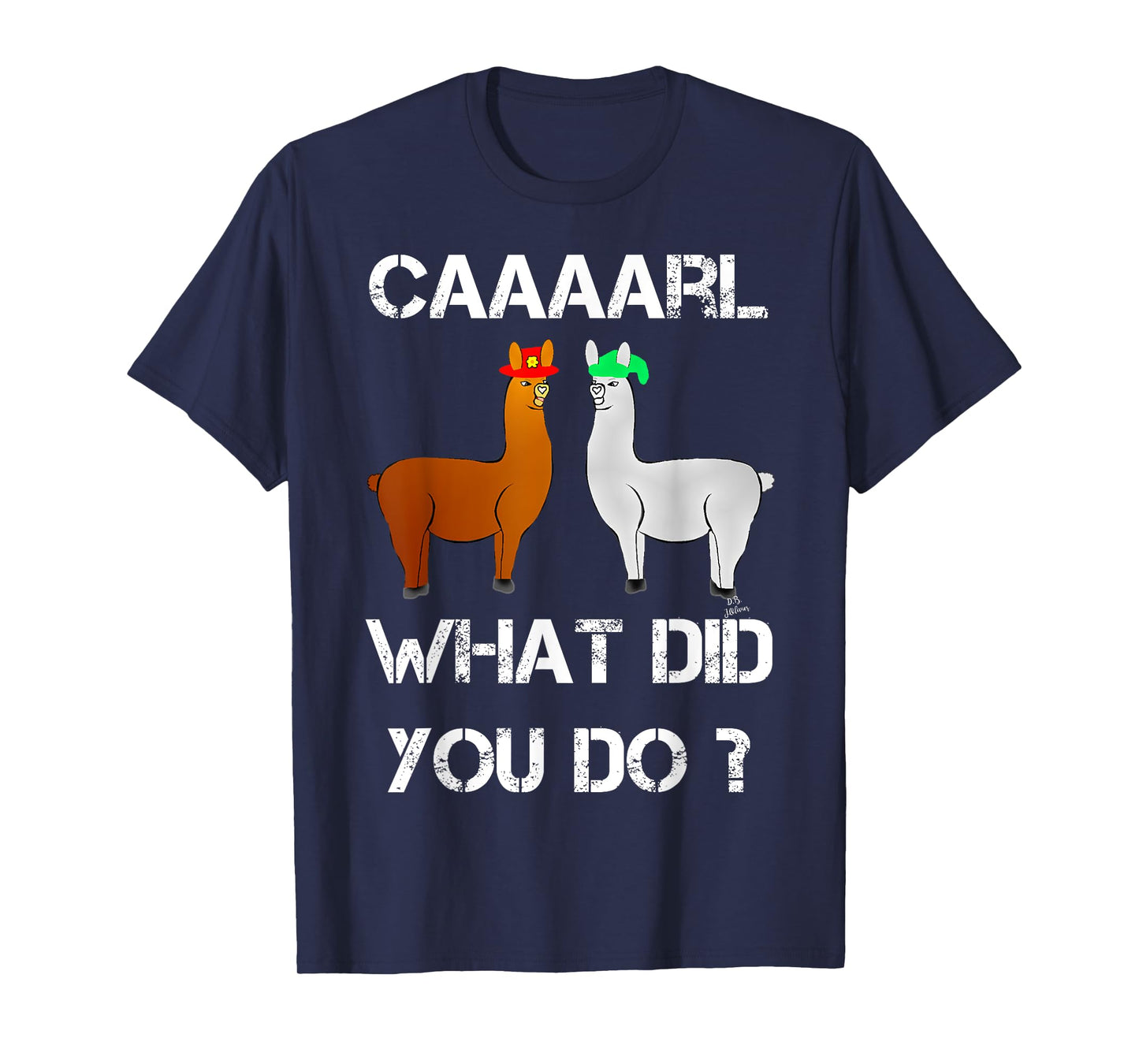 Lamas mit Hütts Karl was du dan? Funny Lama T-Shirt