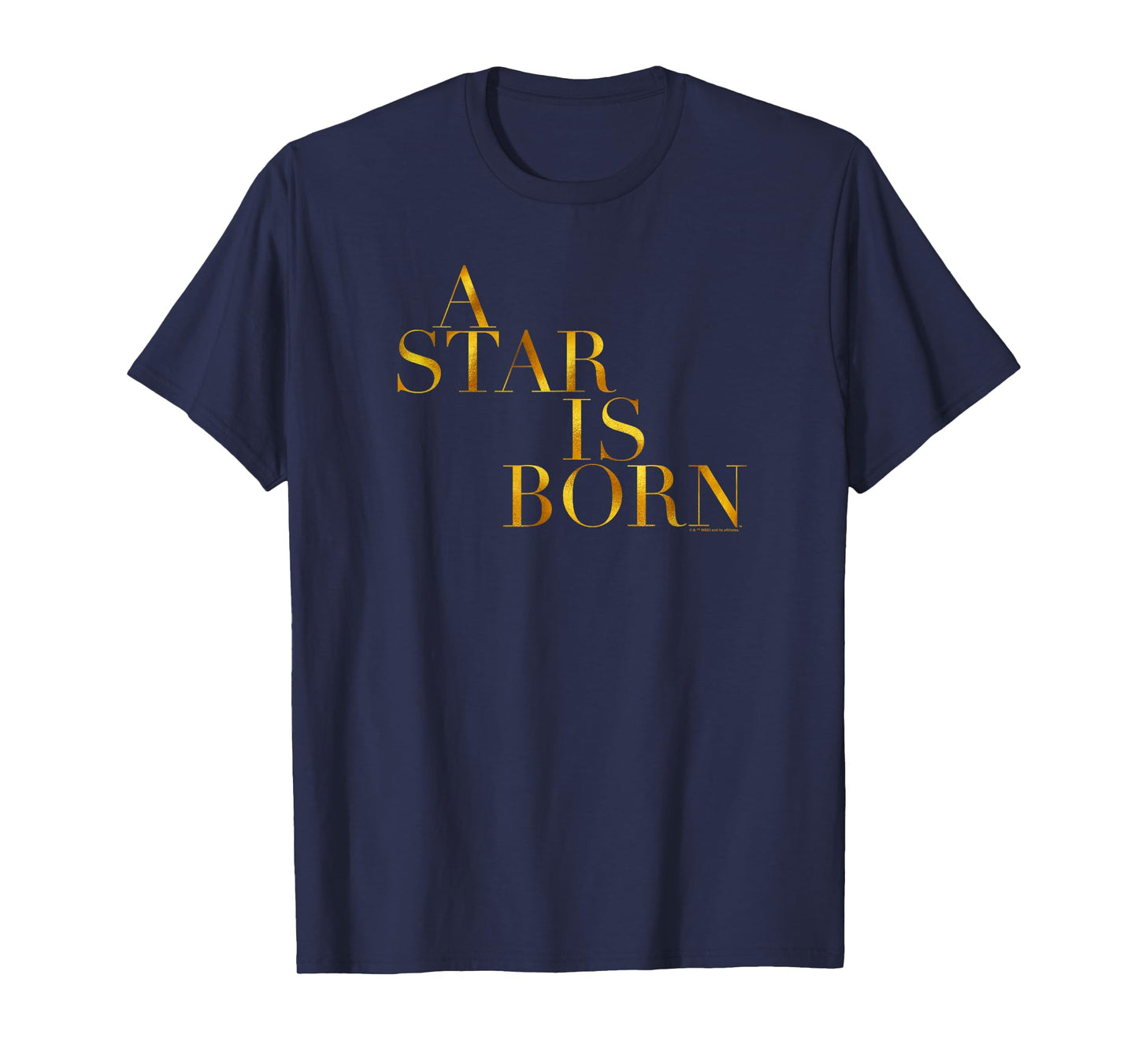 WB100 A Star Is Born Classic Gold Movie Logo T-Shirt