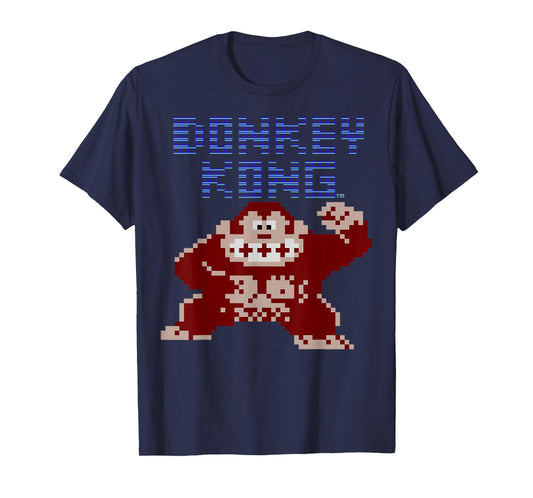Nintendo Donkey Kong 8-Bit Pose Retro Graphic T-Shirt T-Shirt