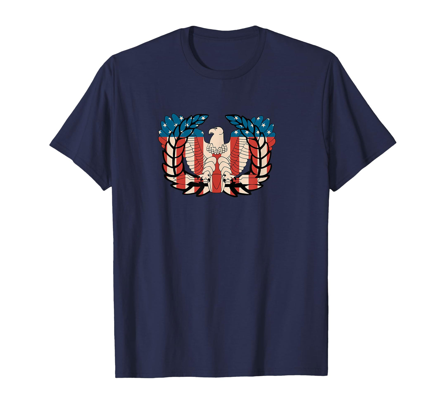 US Army Warrant Officer Corps Eagle Rising - Retro Flag T-Shirt
