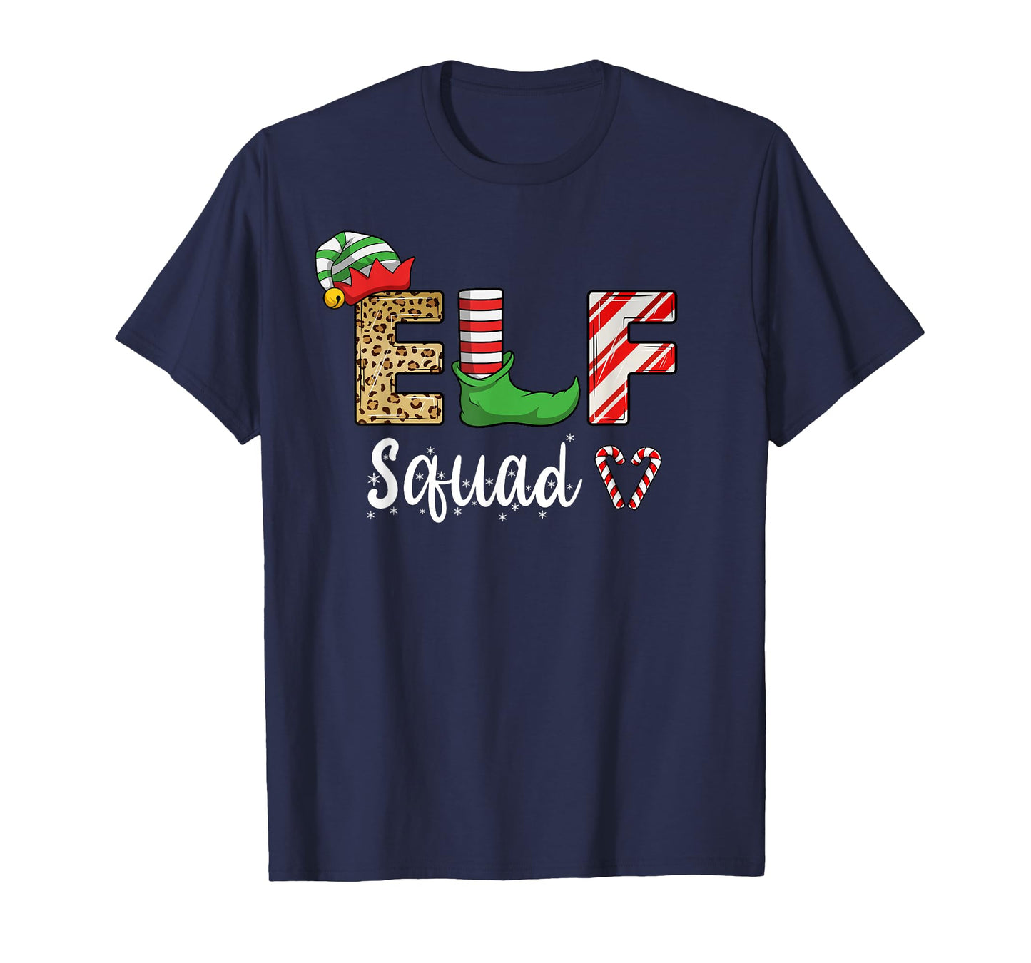 Elf Squad Christmas Matching Family Funny Elves Boys Girls T-Shirt