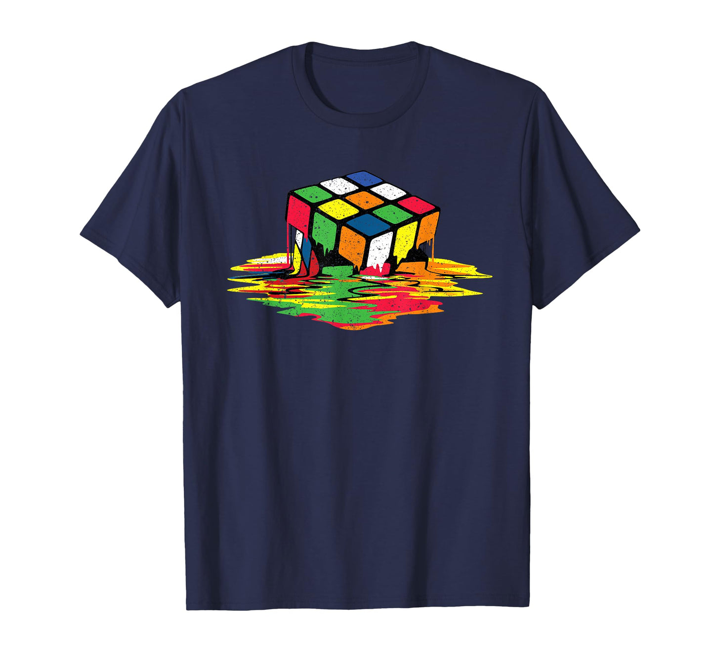 Melting Puzzle Cube Retro Speed Cubing 80's Vintage Toy T-Shirt