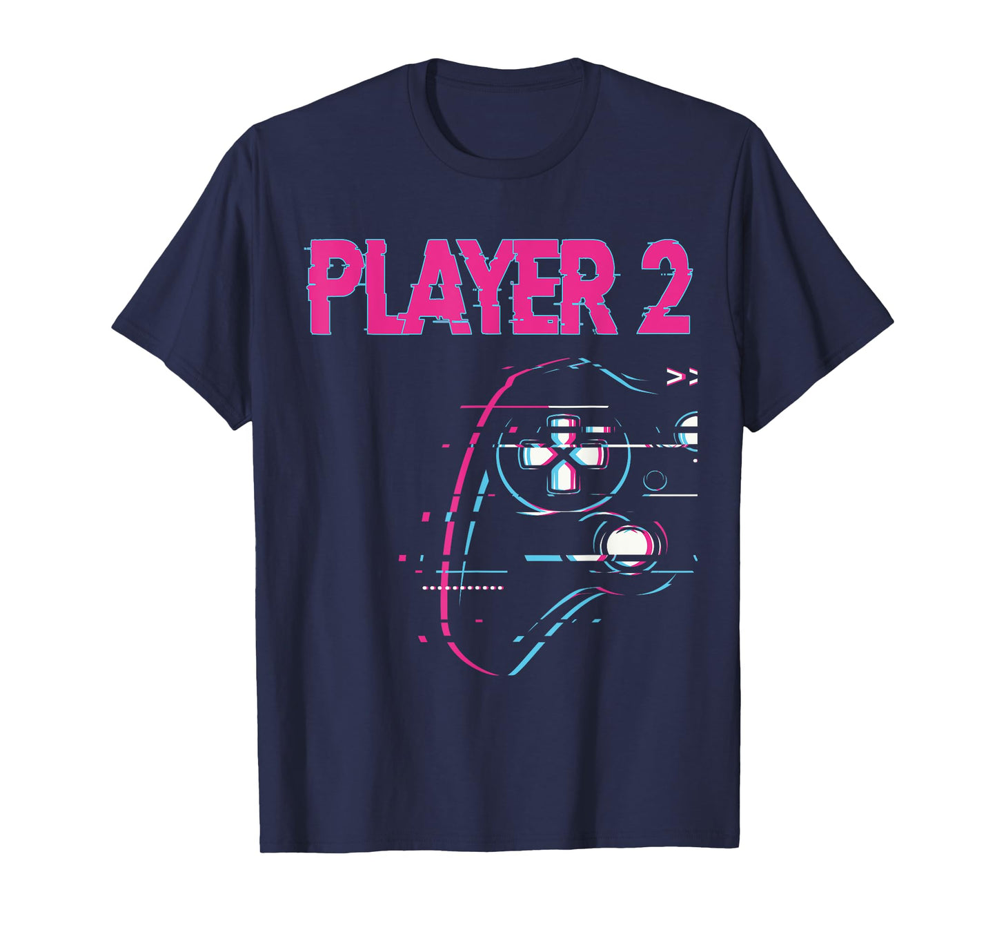 Gamer Couple Player 1 Player 2 Controller - Gamer Team T-Shirt