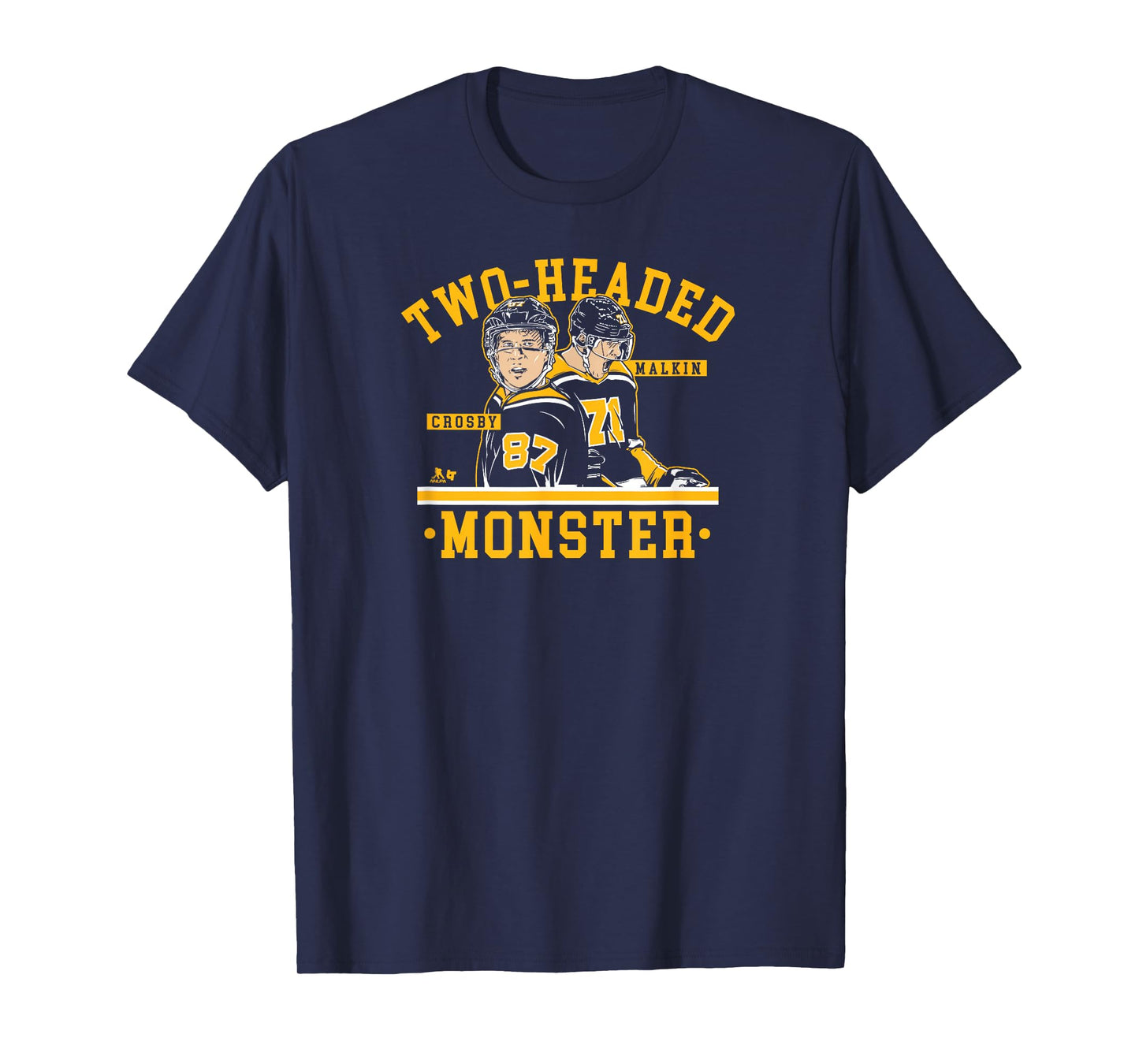 Crosby & Malkin - 2-Headed Monster - Pittsburgh Hockey T-Shirt