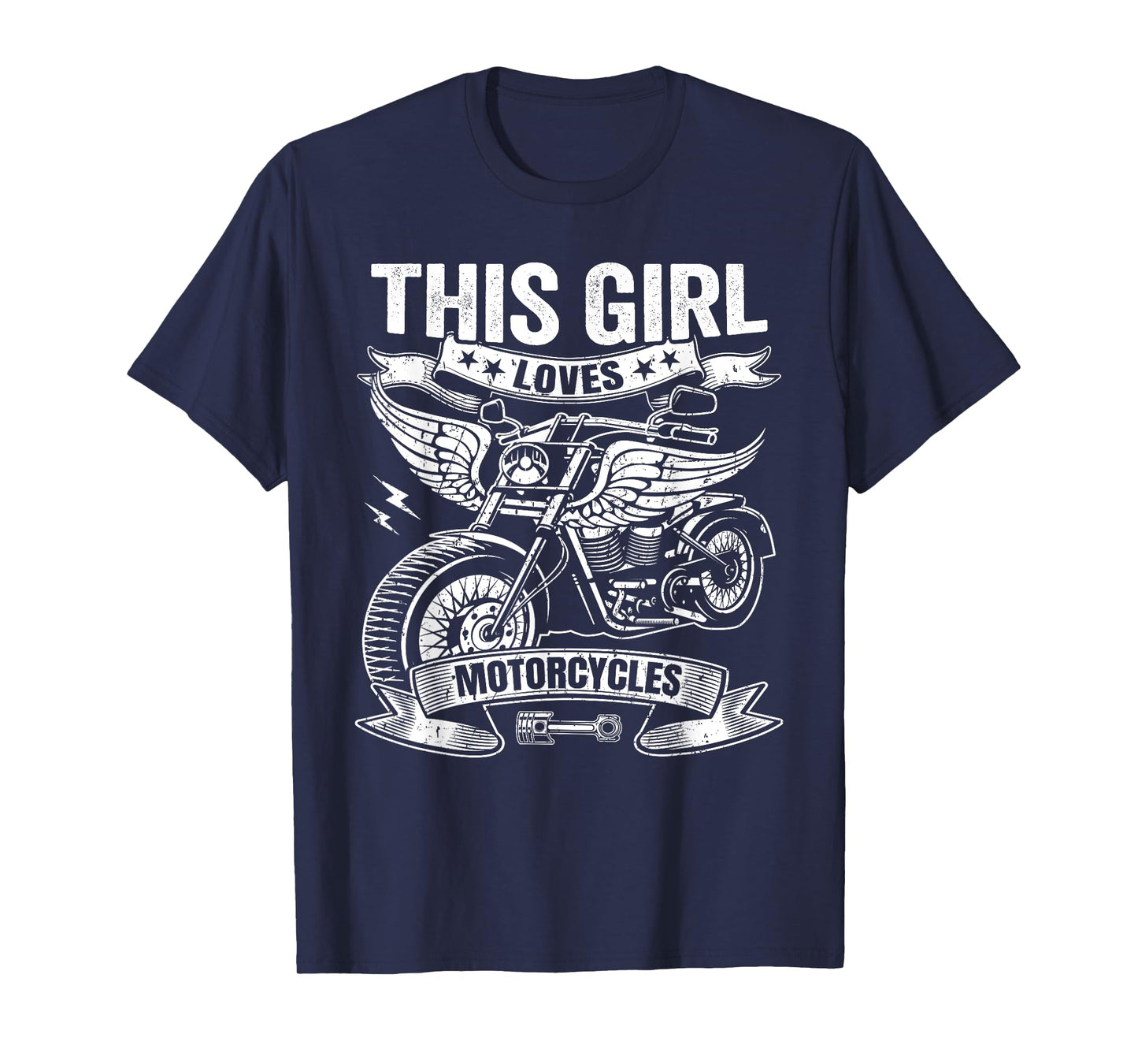 Biker Girl Motorcyclist This Girl Loves Motorcycles T-Shirt