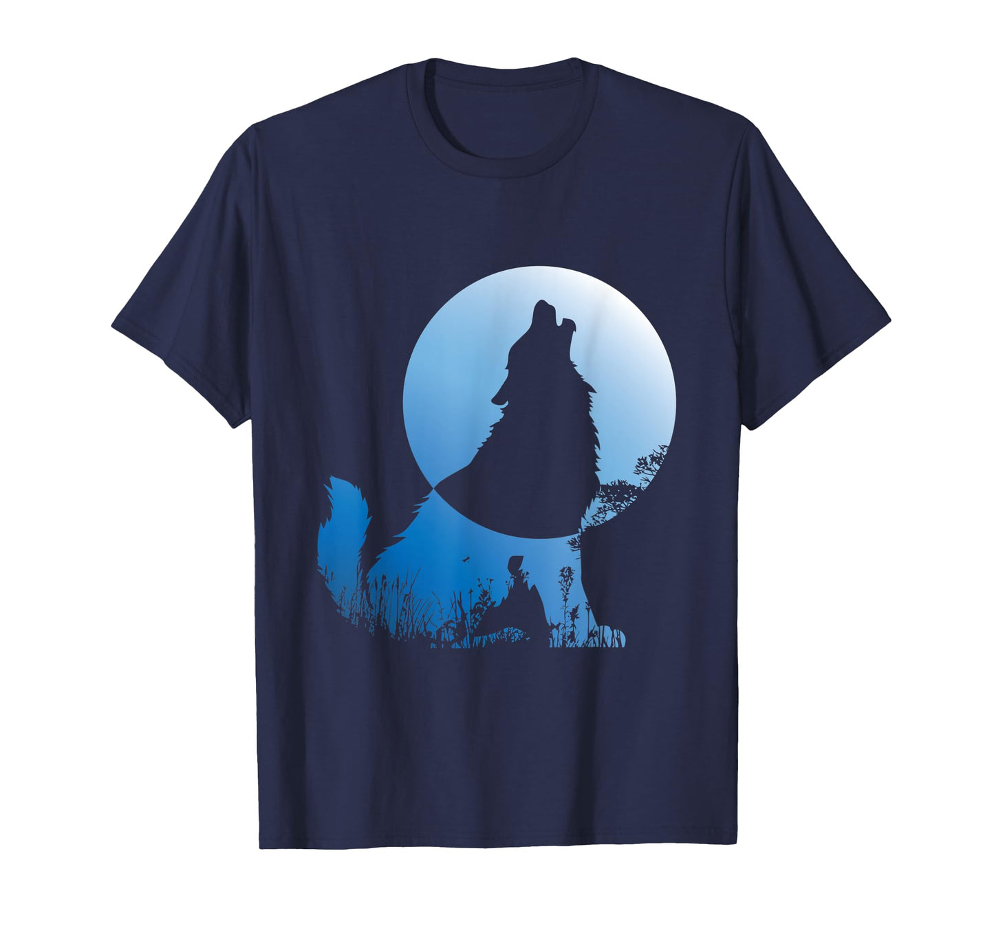 Wolf Silhouette Wolf Nature Lover T-Shirt