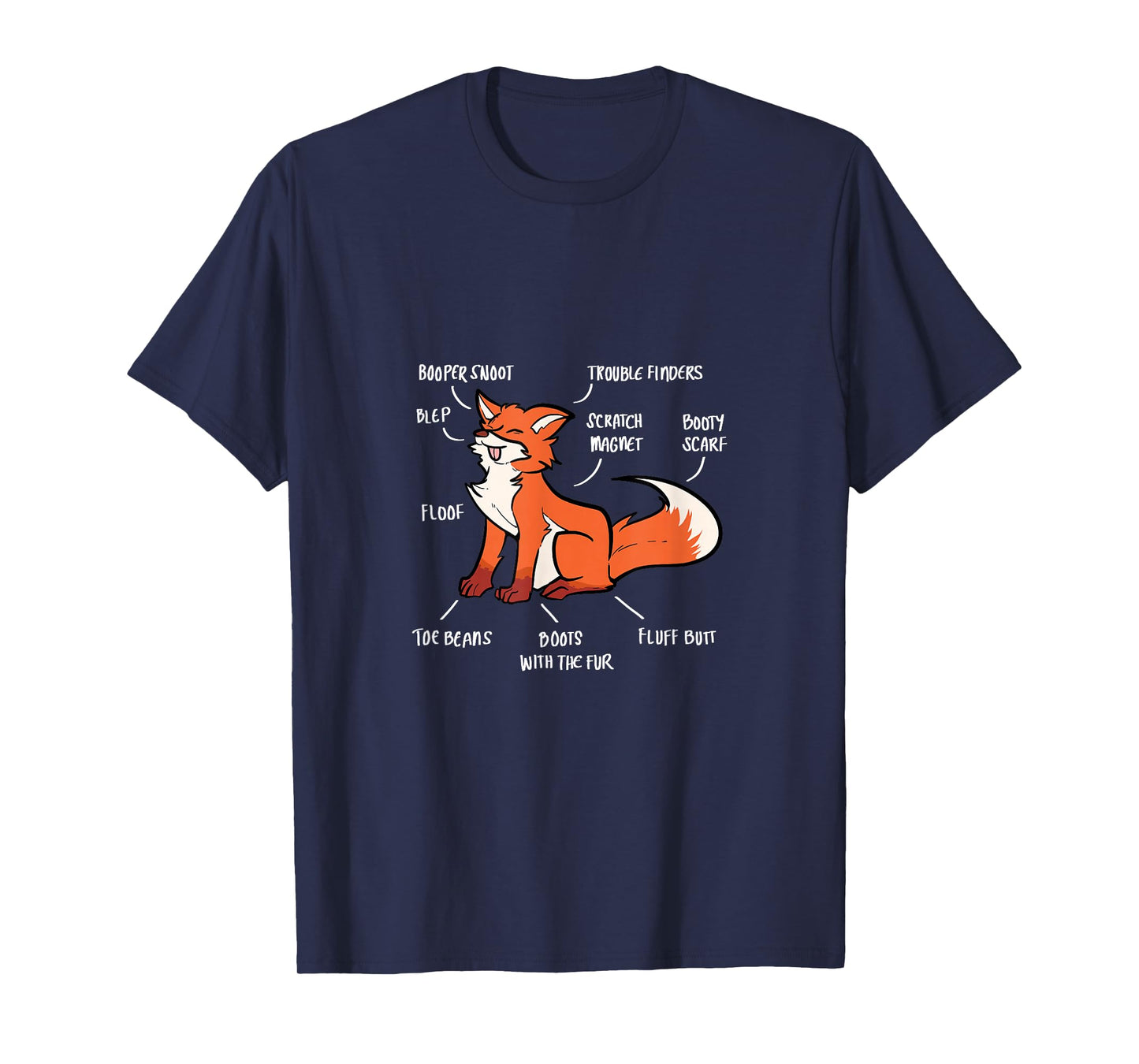 Anatomy Of A Fox Fox Lover T-Shirt