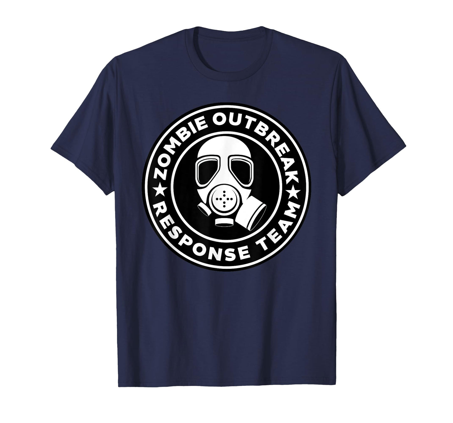 Zombie Outbreak Response Team Zombie Apocalypse Gas Mask T-Shirt