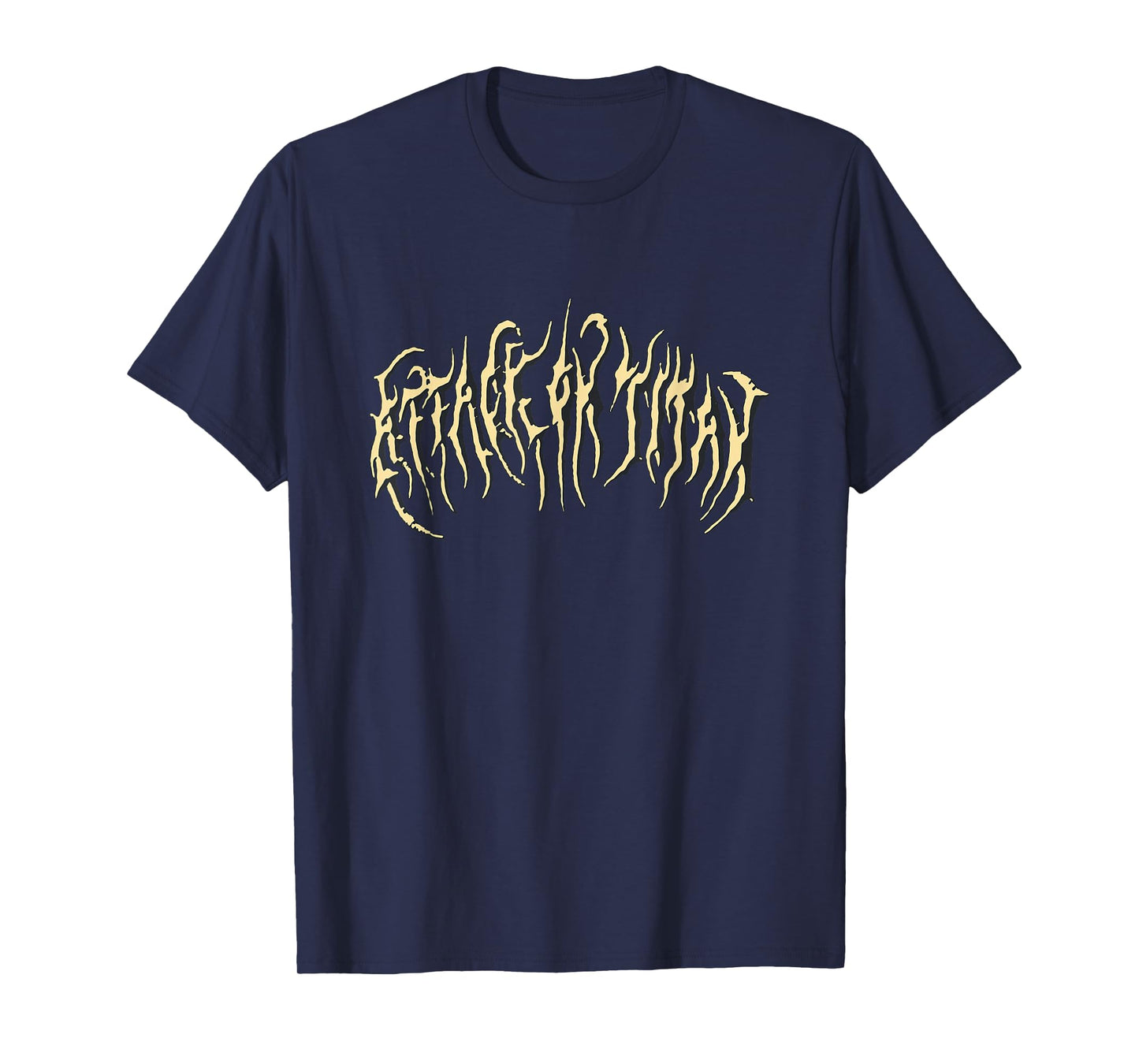 Attack on Titan Season 4 Metal Logo Titan Front and Back T-Shirt