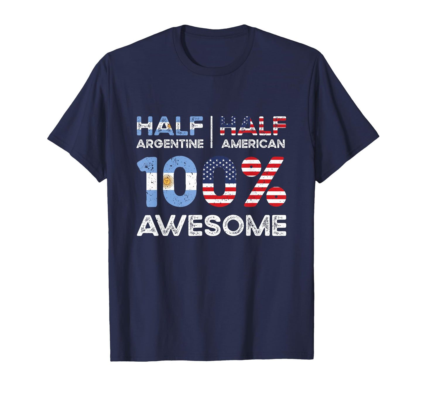 Argentine American Patriot USA Grown Argentina US Flag T-Shirt